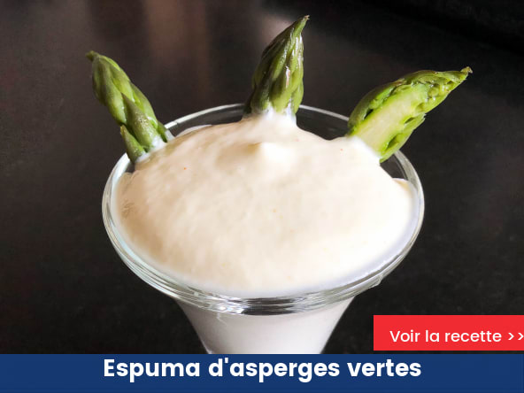 Espuma d'asperges vertes